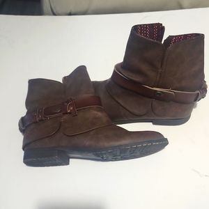 Blowfish Cuffed Buckle Booties BN